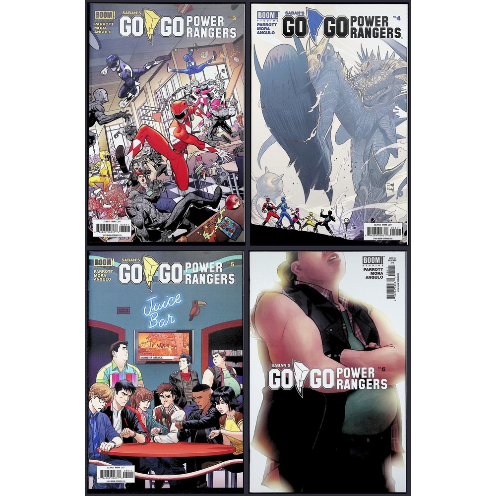 Go Go Power Rangers 4X Comic Lot #3 4 5 6 Dan Mora Boom!